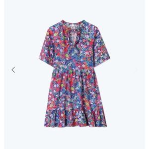 NWT Summersalt The Tie Neck Tiered Dress - Painted Meadows